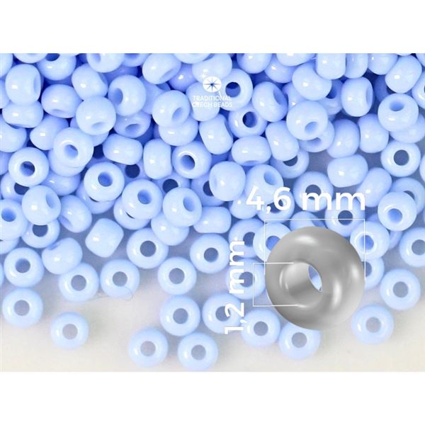 Preciosa Seed beads 5/0 4,6 mm Blue (33000) 20 g