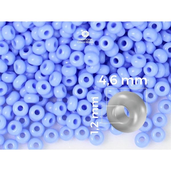 Preciosa Seed beads 5/0 4,6 mm Blue (33020) 20 g