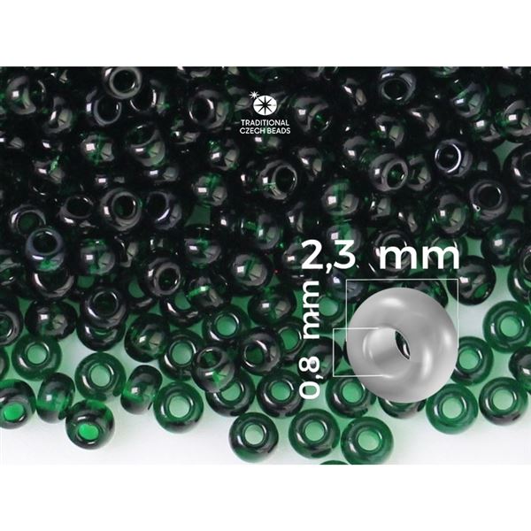 Preciosa Seed beads 5/0 4,6 mm Green (50150) 20 g