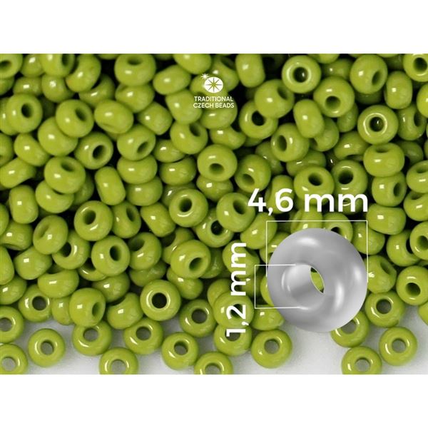 Preciosa Seed beads 5/0 4,6 mm Green (53430) 20 g