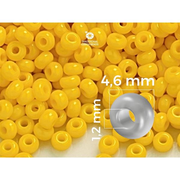 Preciosa Seed beads 5/0 4,6 mm Yellow (83130) 20 g