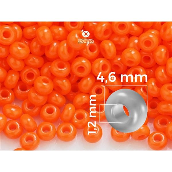 Preciosa Seed beads 5/0 4,6 mm Orange (93140) 20 g