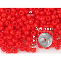 Preciosa Seed beads 5/0 4,6 mm Red (93170) 20 g