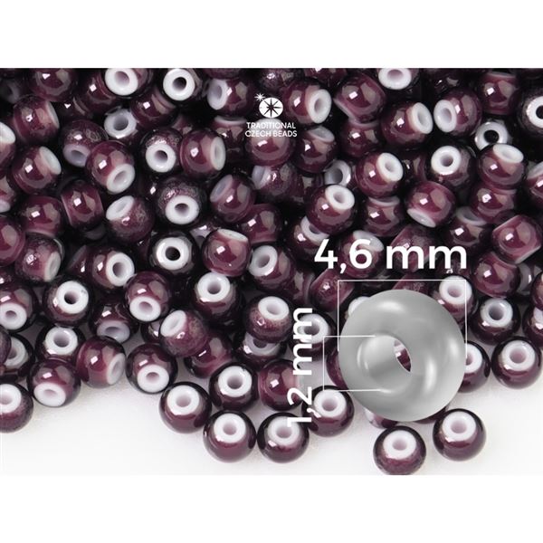 Preciosa CORNELIAN 5/0 4,6 mm Purple (23708) 20 g