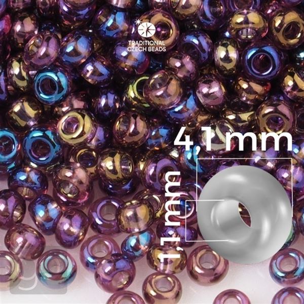 Preciosa Seed beads 6/0 4,1 mm Purple 21060 20 g