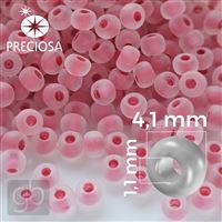 Preciosa Seed beads 6/0 4,1 mm Pink MATT 38398 20 g