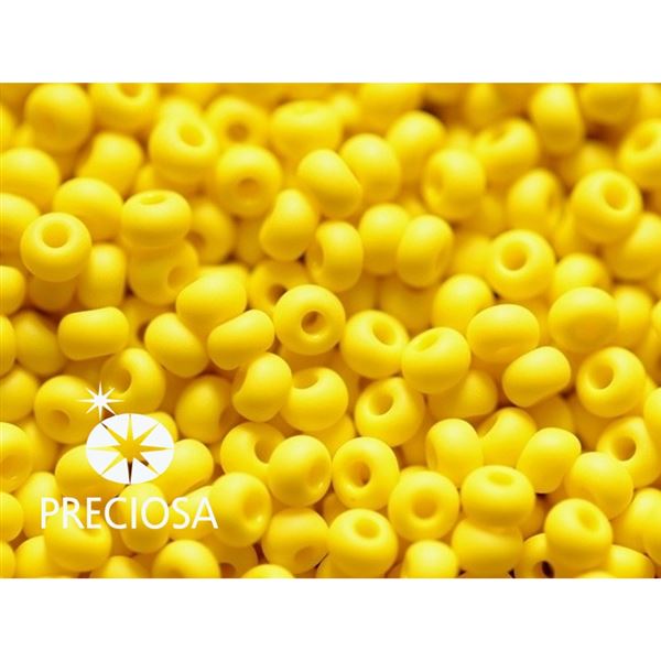 Preciosa Seed beads 6/0 4,1 mm Yellow MATT 83110 20 g