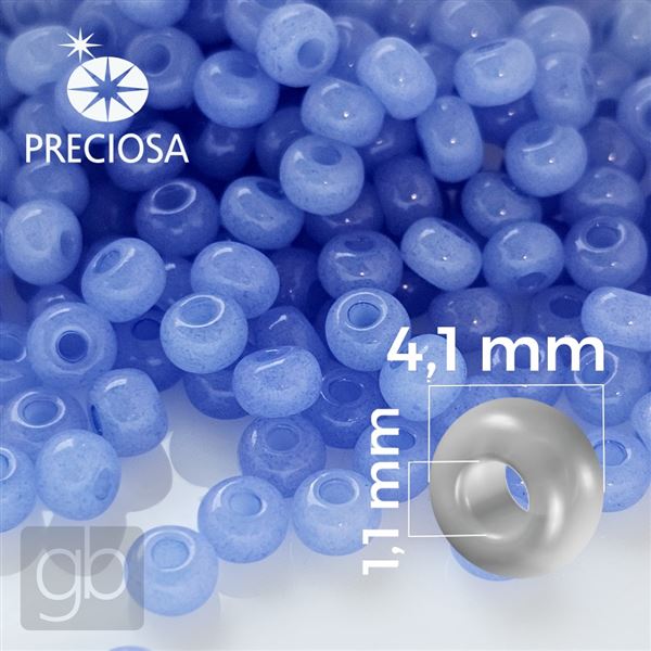 Preciosa Seed beads 6/0 4,1 mm Blue 02131 20 g