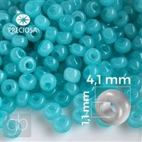 Preciosa Seed beads 6/0 4,1 mm Turquoise 02165 20 g