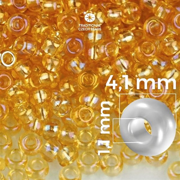 Preciosa Seed beads 6/0 4,1 mm Yellow 11020 20 g