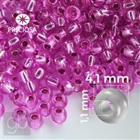 Preciosa Seed beads 6/0 4,1 mm Pink 18225 20 g