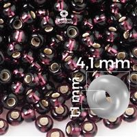 Preciosa Seed beads 6/0 4,1 mm Purple 27080 20 g