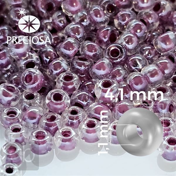 Preciosa Seed beads 6/0 4,1 mm Pink 38627 20 g