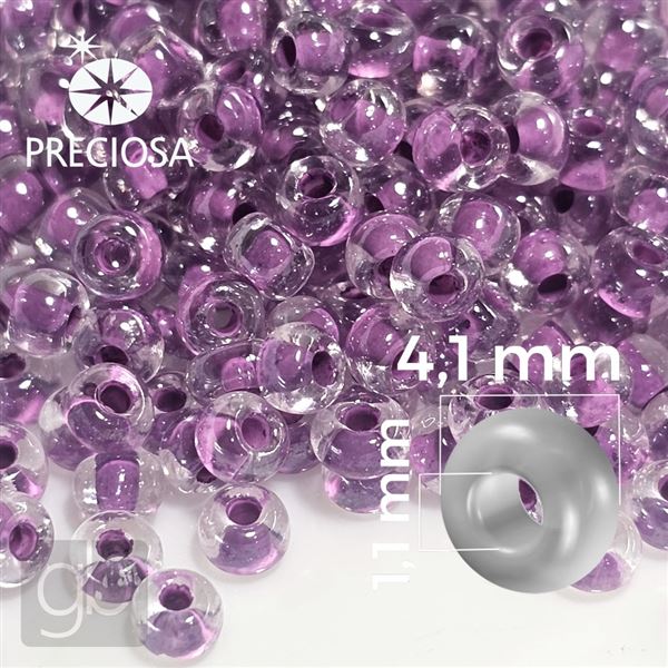 Preciosa Seed beads 6/0 4,1 mm Pink 38628 20 g