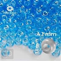 Preciosa Seed beads 6/0 4,1 mm Blue 66010 20 g