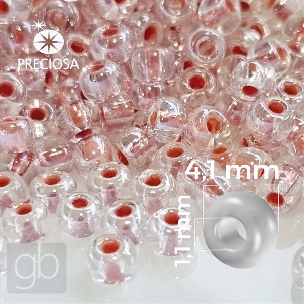 Preciosa Seed beads 6/0 4,1 mm Orange 38687 20 g