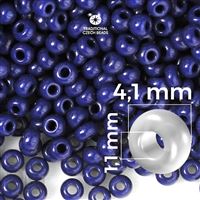 Preciosa Seed beads 6/0 4,1 mm Blue 33070 20 g