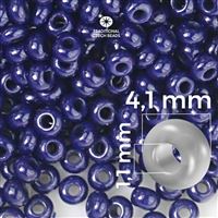 Preciosa Seed beads 6/0 4,1 mm Blue 33080 20 g