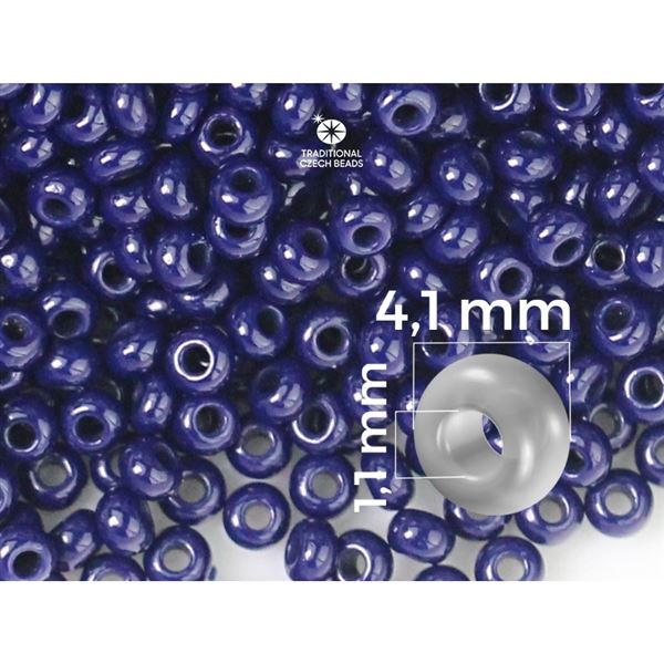 Preciosa Seed beads 6/0 4,1 mm Blue (33080) 20 g