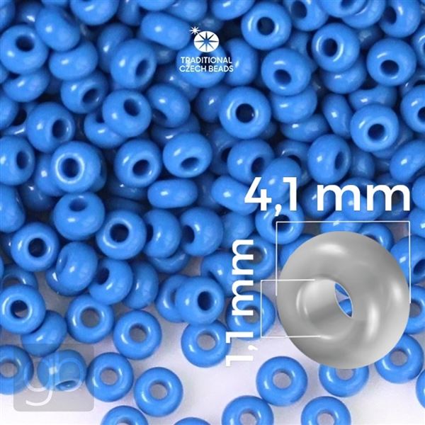 Preciosa Seed beads 6/0 4,1 mm Blue 33220 20 g