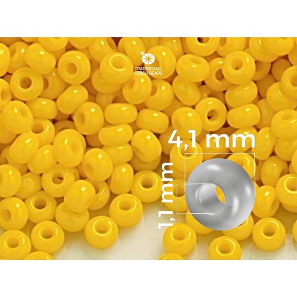 Preciosa Seed beads 6/0 4,1 mm Yellow 83130 20 g