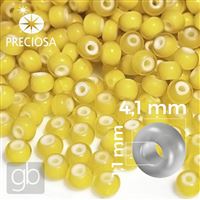 Preciosa CORNELIAN Seed beads 6/0 4,1 mm Yellow 83701 20 g