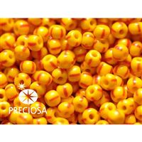 Preciosa STRIPED Seed Beads 6/0 4,1 mm Orange Red 83970 20 g