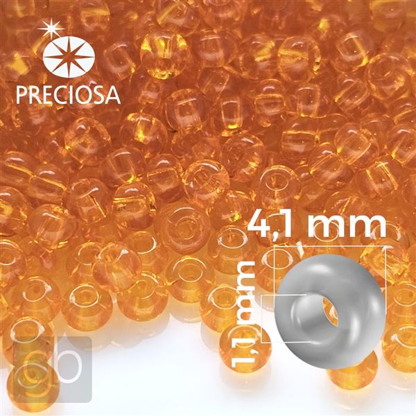 Preciosa Seed beads 6/0 4,1 mm Orange 90000 20 g