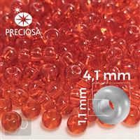 Preciosa Seed beads 6/0 4,1 mm Orange 90050 20 g