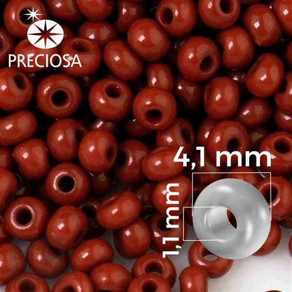 Preciosa Seed beads 6/0 4,1 mm Brown 93300 20 g