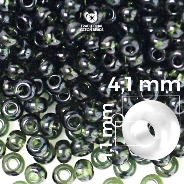 Preciosa Seed beads 6/0 4,1 mm Green 50290 20 g