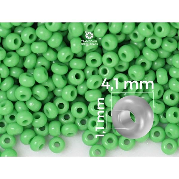 Preciosa Seed beads 6/0 4,1 mm Green 53210 20 g