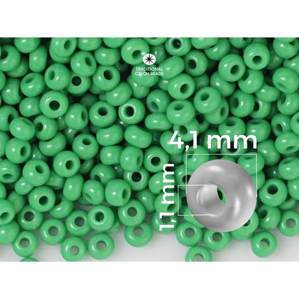 Preciosa Seed beads 6/0 4,1 mm Green 53250 20 g