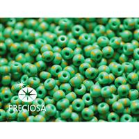 Preciosa STRIPED Seed Beads 6/0 4,1 mm Green Yellow 53800 20 g