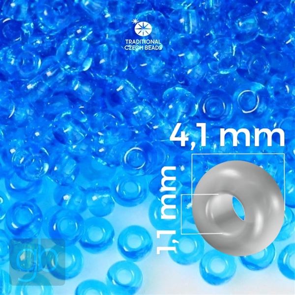 Preciosa Seed beads 6/0 4,1 mm Blue 60030 20 g