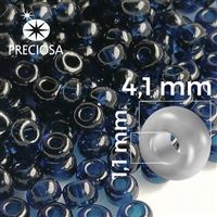 Preciosa Seed beads 6/0 4,1 mm Blue 60100 20 g