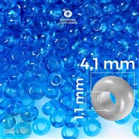 Preciosa Seed beads 6/0 4,1 mm Blue 60150 20 g