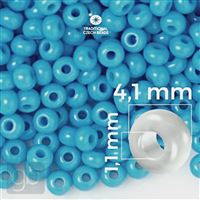 Preciosa Seed beads 6/0 4,1 mm Blue 63050 20 g