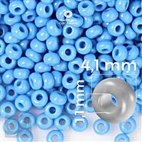 Preciosa Seed beads 6/0 4,1 mm Blue 63080 20 g