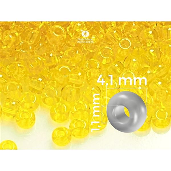 Preciosa Seed beads 6/0 4,1 mm Yellow 80010 20 g