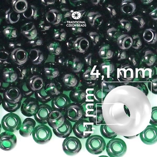 Preciosa Seed beads 6/0 4,1 mm Green 50150 20 g