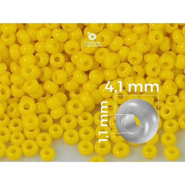 Preciosa Seed beads 6/0 4,1 mm Yellow 83110 20 g