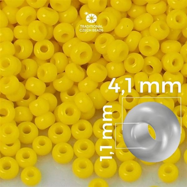 Preciosa Seed beads 6/0 4,1 mm Yellow 83110 20 g