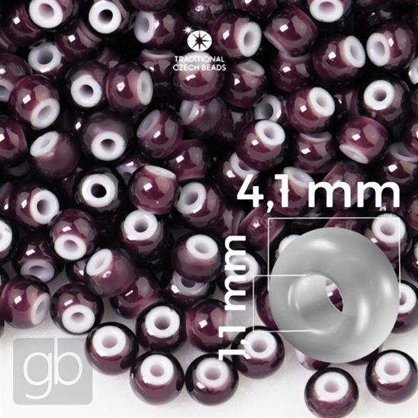 Preciosa CORNELIAN Seed Beads 6/0 4,1 mm Purple 23708 20 g