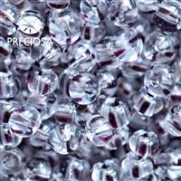 Preciosa STRIPED Seed Beads 6/0 4,1 mm Clear Purple 00490 20 g