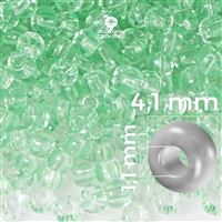 Preciosa STRIPED Sedd Beads 6/0 4,1 mm Clear Green 00851 20 g