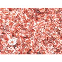 Preciosa STRIPED Seed Beads 6/0 4,1 mm Clear Red 00890 20 g