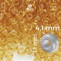 Preciosa Seed beads 6/0 4,1 mm Yellow 10050 20 g