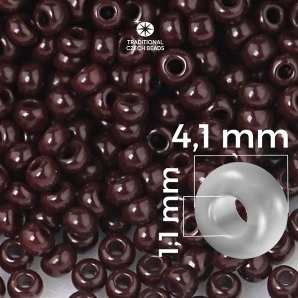 Preciosa Seed beads 6/0 4,1 mm Brown 13780 20 g