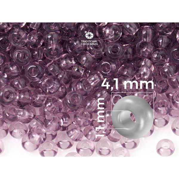 Preciosa Seed beads 6/0 4,1 mm Purple 20010 20 g